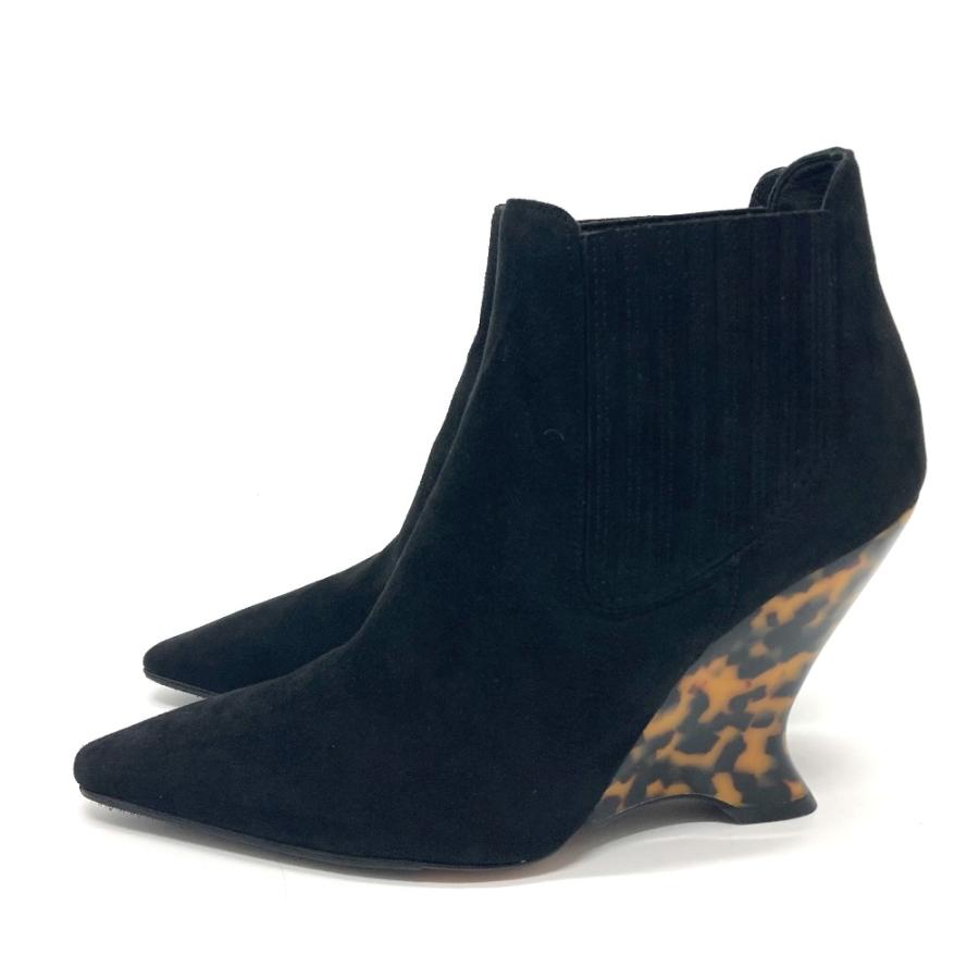 未使用 Dior ディオール サイドゴア ブラックオプティック スエード ブーティー ブーツ ハイヒール レディース ブラック |  | 02