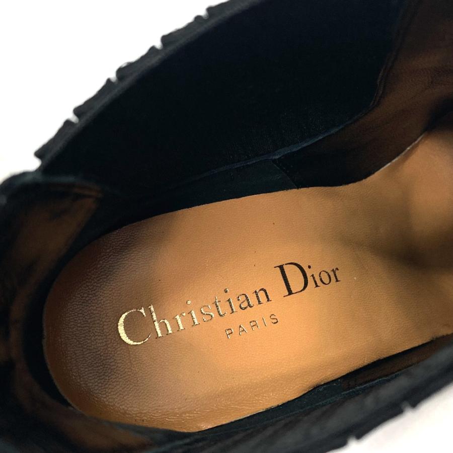 未使用 Dior ディオール サイドゴア ブラックオプティック スエード ブーティー ブーツ ハイヒール レディース ブラック |  | 07