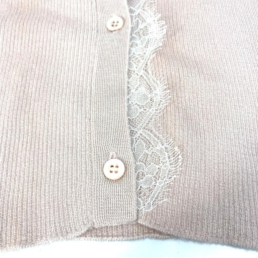 Dior ディオール レース ニット アウター 上着 長袖 アパレル トップス カーディガン ピンク レディース【中古】 |  | 06