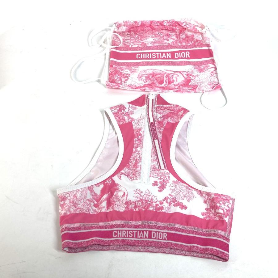 美品 Dior ディオール 213T05A4078 トワルドゥジュイ バックジップ アパレル ノースリーブ トップスその他 ピンク レディース【中古】 |  | 02