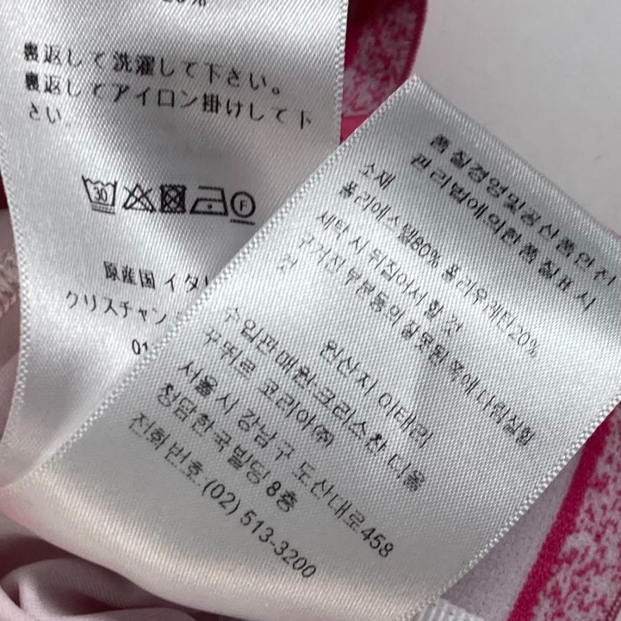 美品 Dior ディオール 213T05A4078 トワルドゥジュイ バックジップ アパレル ノースリーブ トップスその他 ピンク レディース【中古】 |  | 09