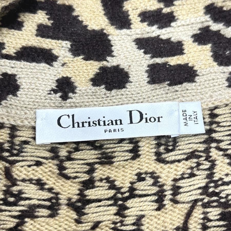 Christian Dior クリスチャンディオール 154S02AM006 レオパード柄 リボン アパレル トップス セーター ブラウン レディース【中古】 |  | 05
