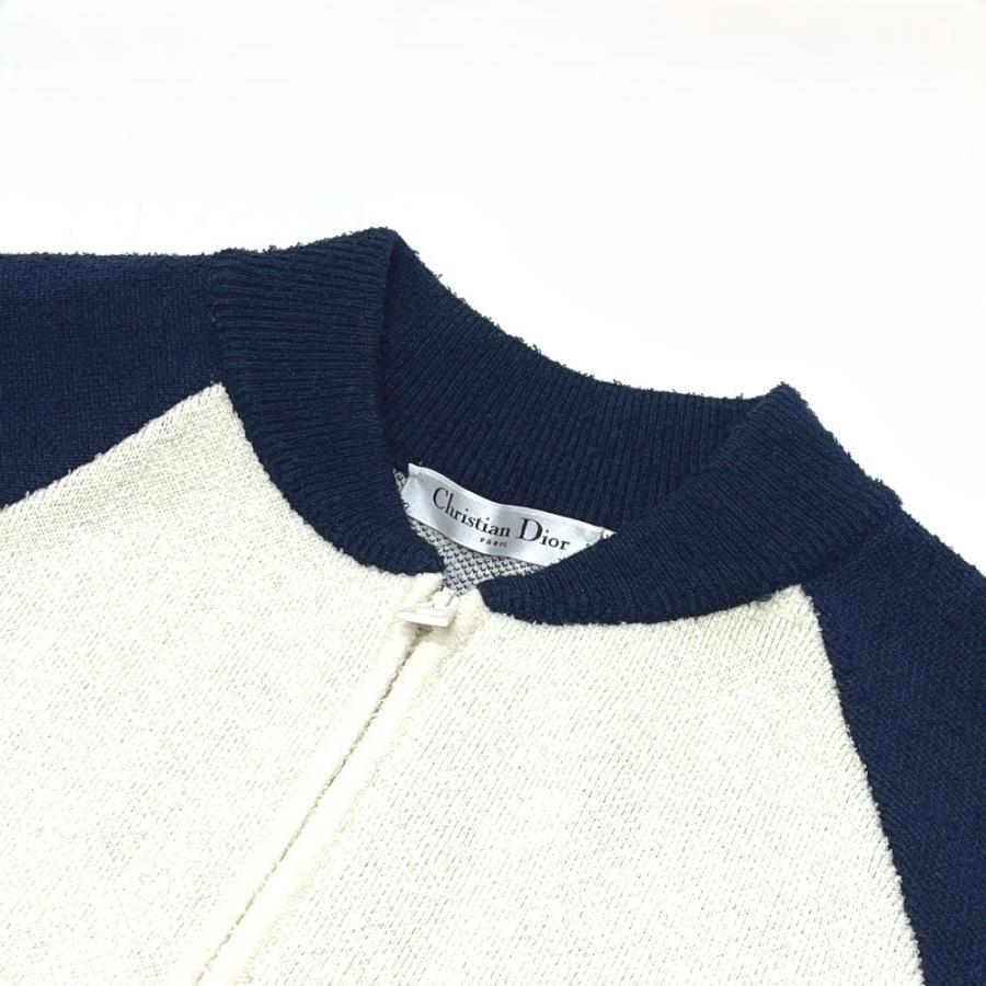 Dior ディオール 214V50AM351 DIOR 8 ボンバー アパレル ブルゾン ジップアップ アウター ジャケット ネイビー レディース【中古】 |  | 03