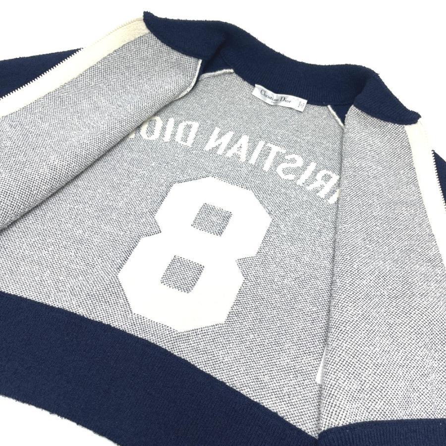 Dior ディオール 214V50AM351 DIOR 8 ボンバー アパレル ブルゾン ジップアップ アウター ジャケット ネイビー レディース【中古】 |  | 05