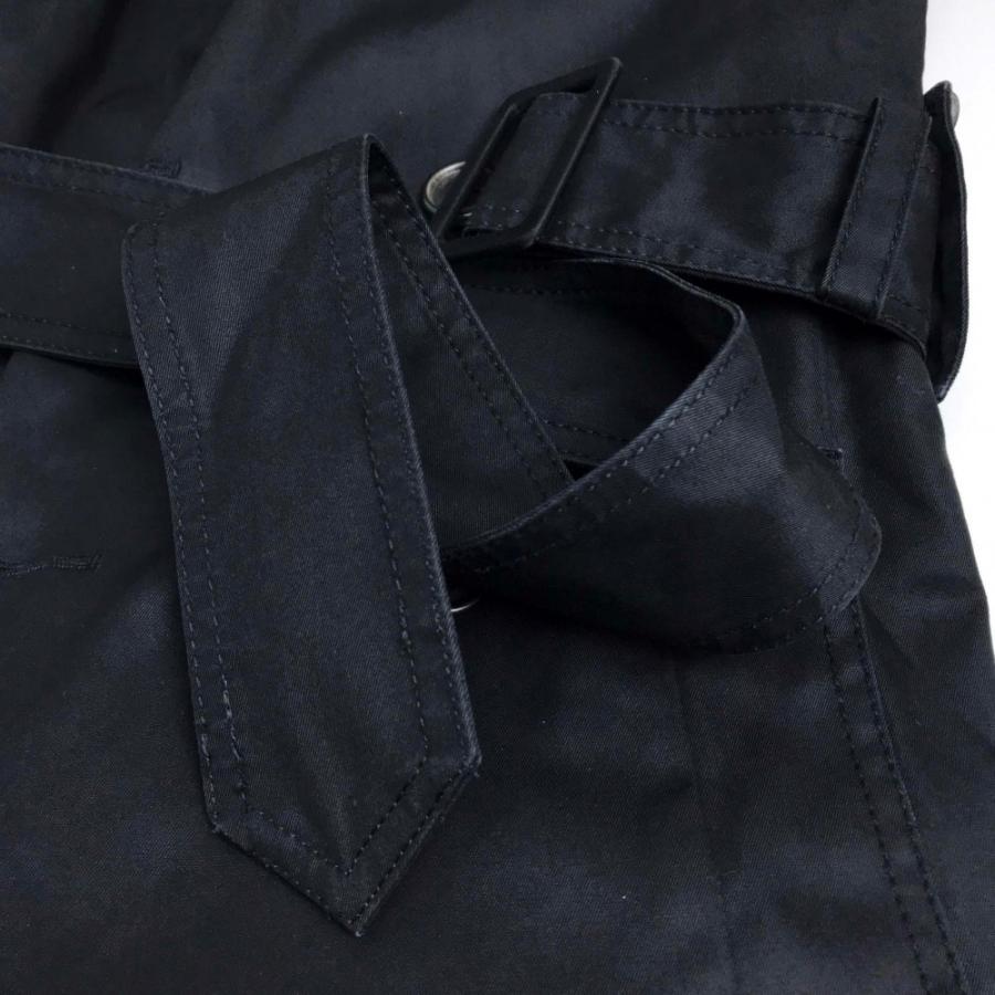 dior HOMME ブラック ダブルブレスト トレンチコート DIOR HOMME - ディオール・オム DIOR HOMME ベルト付き ダブル