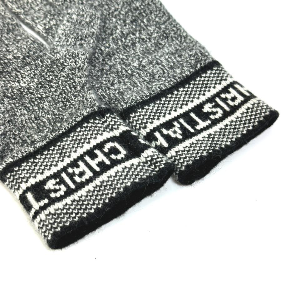 Dior ディオール 25DWI754I177 ロゴ 手袋 グローブ ウール/カシミヤ ブラック レディース【中古】美品 |  | 03