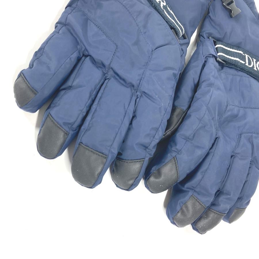 美品 Dior ディオール 113C901A0459 ロゴ グローブ スノーボード スキー 手袋 ネイビー メンズ【中古】 |  | 04