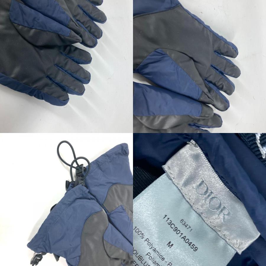 美品 Dior ディオール 113C901A0459 ロゴ グローブ スノーボード スキー 手袋 ネイビー メンズ【中古】 |  | 08