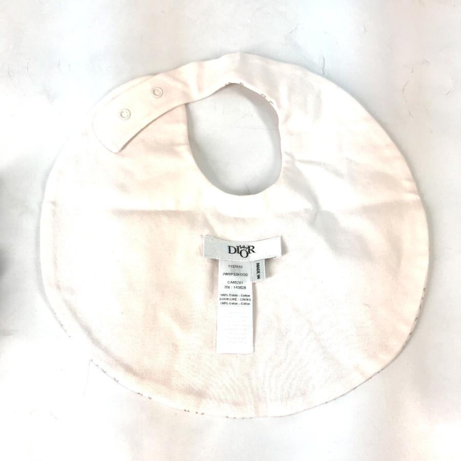 未使用 Dior ディオール 出産祝いギフトセット スタイ＆ロンパース＆ニット帽セット カナージュ インターロック ニット帽 ピンク【中古】 |  | 02