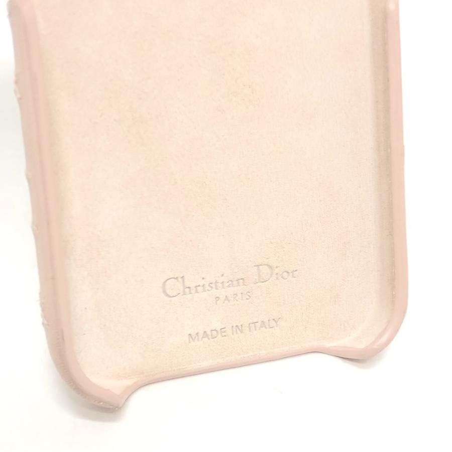 Dior ディオール レディディオール カナージュ 15pro ケース アイフォンケース 15proケース iPhoneケース ピンク レディース【中古】 |  | 07
