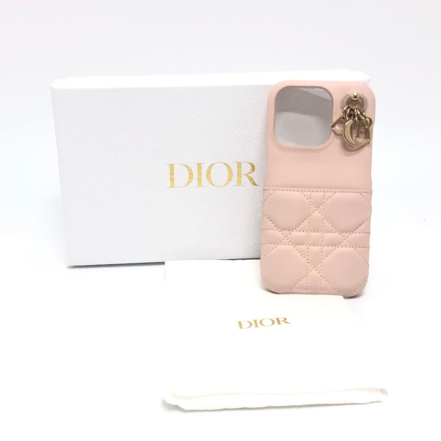 Dior ディオール レディディオール カナージュ 15pro ケース アイフォンケース 15proケース iPhoneケース ピンク レディース【中古】 |  | 08