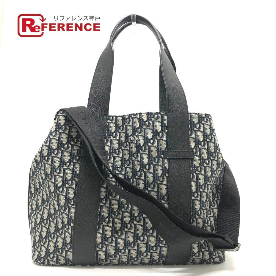Dior ディオール 1ESSH136YUY DIOR HOMME オブリーク 2WAY トートバッグ ジャガード ネイビー メンズ【中古】美品  :5682-21514-2:リファレンス コレクション - 通販 - Yahoo!ショッピング