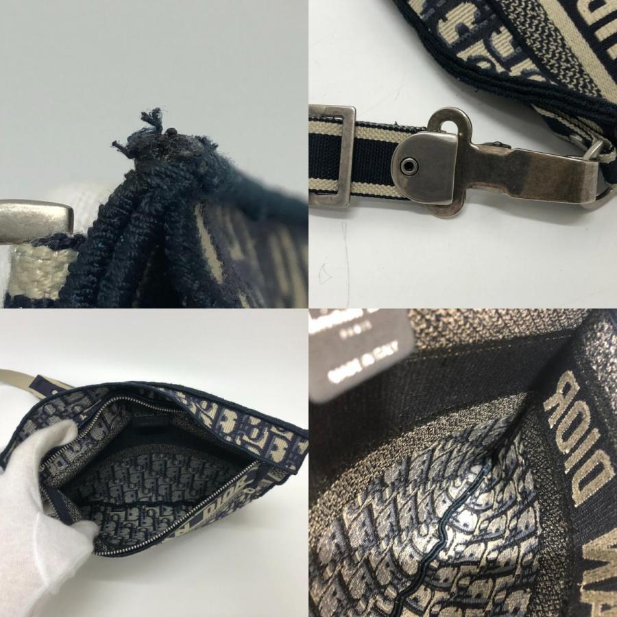 Dior ディオール オブリーク フラット カバン ショルダーバッグ ネイビー レディース【中古】 |  | 08