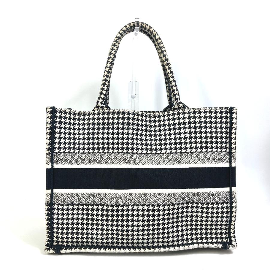 Dior ディオール M1296ZTQT_M911 千鳥格子 ブックトート ミディアム ロゴ ショルダーバッグ トートバッグ キャンバス ブラック【中古】 |  | 01