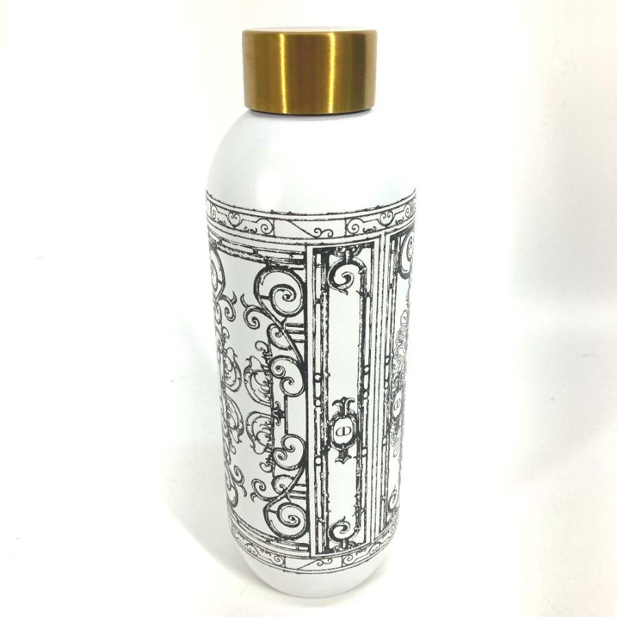 未使用 Dior ディオール ロゴ 水筒 ウォーターボトル  コップ 食器 タンブラー ホワイト レディース【中古】の画像
