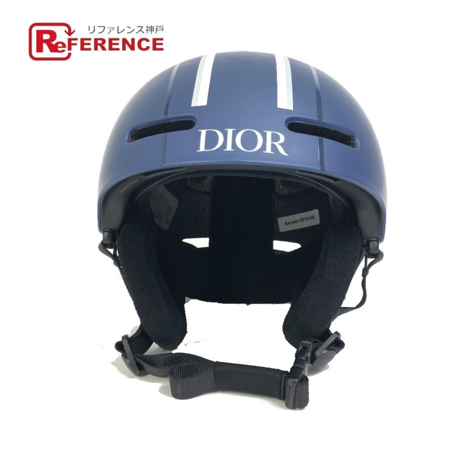 Dior ディオール ロゴ ウィンタースポーツ スキー ヘルメット ポリカーボネート ネイビー ユニセックス【中古】未使用 :5742
