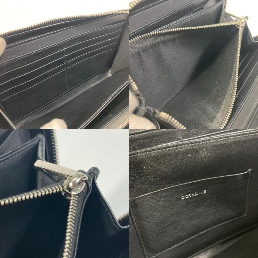 Dior HOMME DIOR ディオール・オム ロゴ ラウンドファスナー 長財布