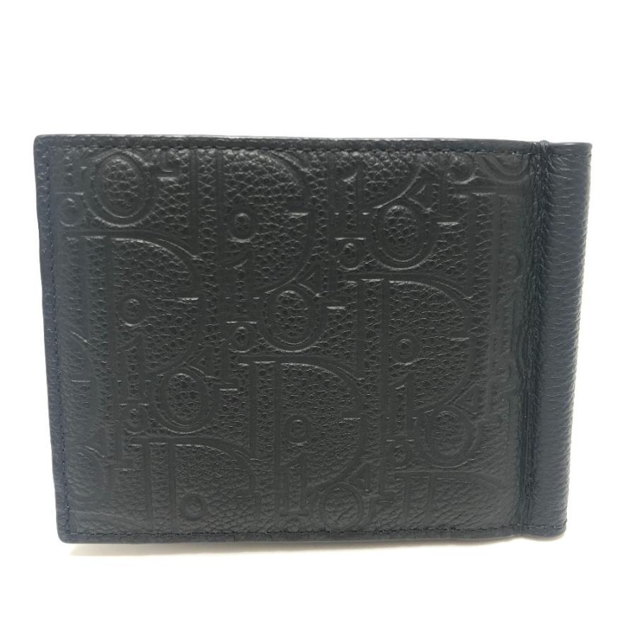 未使用 Dior ディオール 2ESBH069FLG_H00N グラビディ マネークリップ付き ウォレット 財布 2つ折り財布 ブラック メンズ【中古】 |  | 01