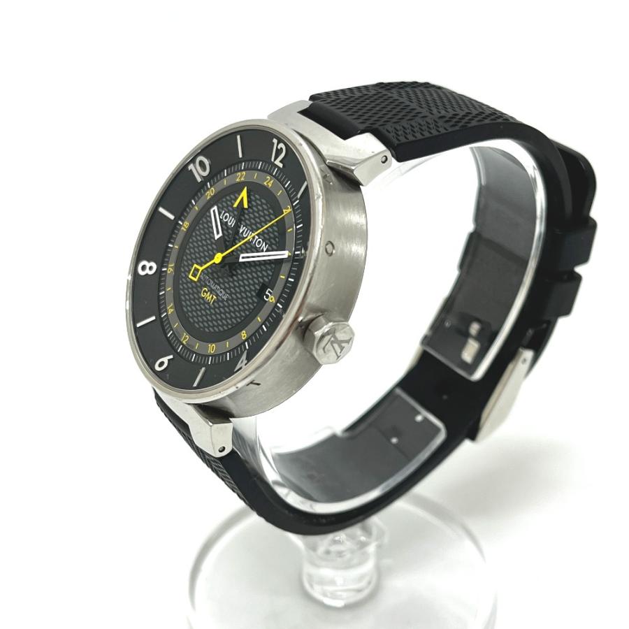 LOUIS VUITTON ルイヴィトン Q8D30 タンブール ムーン GMT 自動巻き 腕時計 シルバー メンズ【中古】 | LOUIS VUITTON | 01