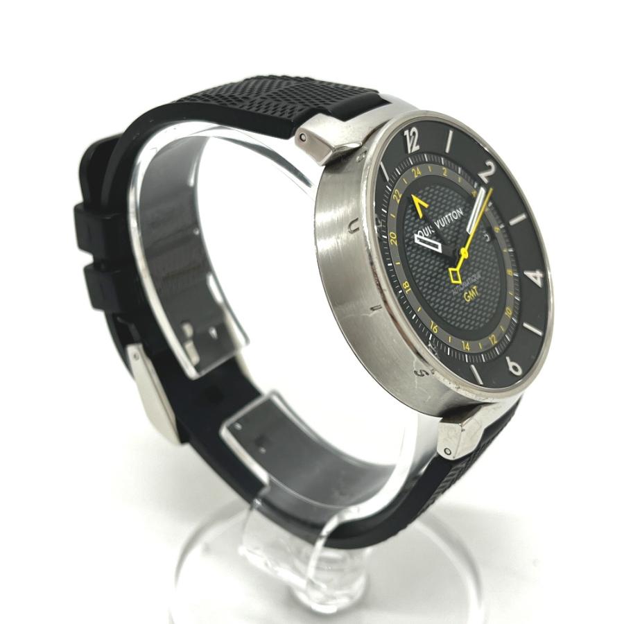 LOUIS VUITTON ルイヴィトン Q8D30 タンブール ムーン GMT 自動巻き 腕時計 シルバー メンズ【中古】 | LOUIS VUITTON | 02
