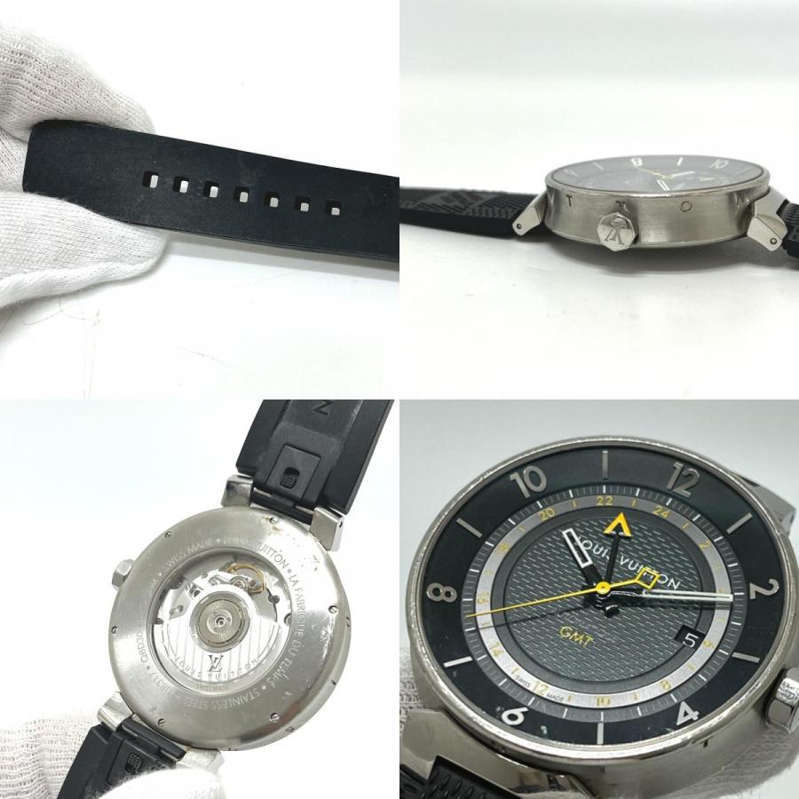 LOUIS VUITTON ルイヴィトン Q8D30 タンブール ムーン GMT 自動巻き 腕時計 シルバー メンズ【中古】 | LOUIS VUITTON | 09