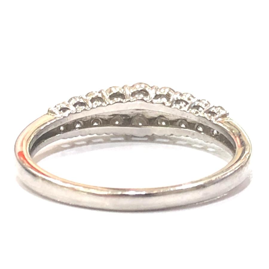 jewelry ジュエリー Pt950 D0.80ct 天然ダイヤモンド 4.7g ラウンド ブリリアント  リング・指輪 シルバー レディース【中古】 |  | 04