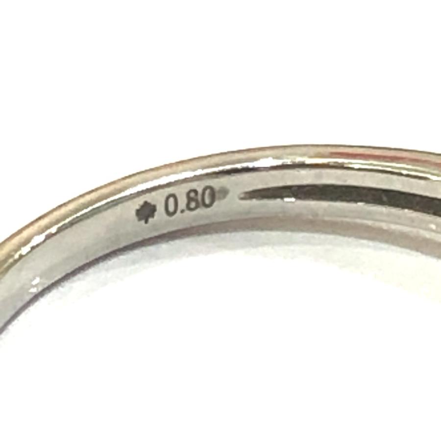 jewelry ジュエリー Pt950 D0.80ct 天然ダイヤモンド 4.7g ラウンド ブリリアント  リング・指輪 シルバー レディース【中古】 |  | 05