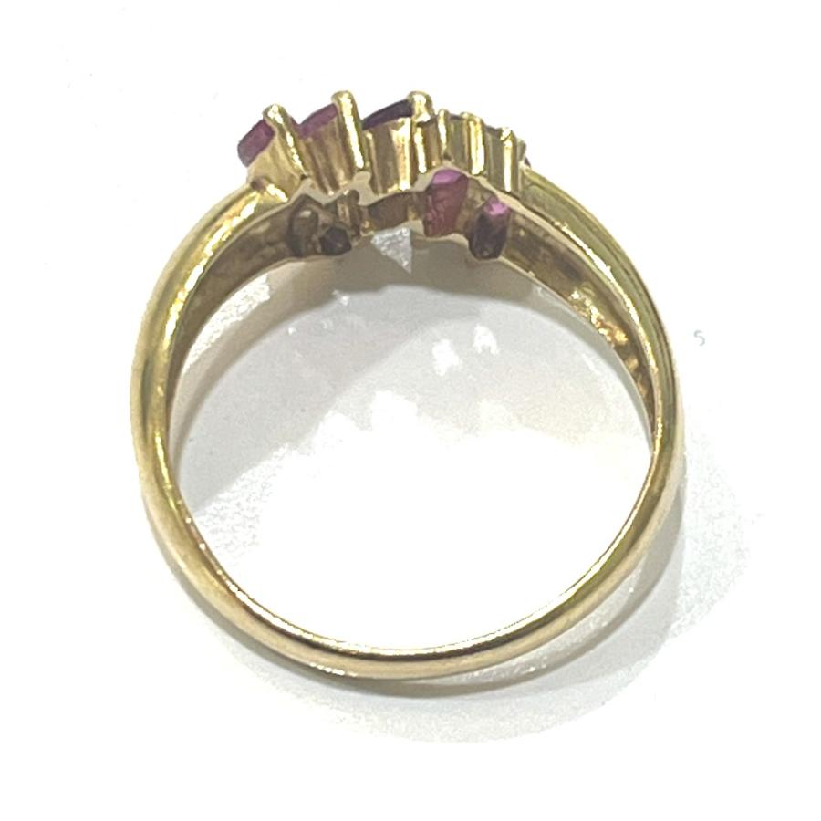 jewelry ジュエリー K18 R0.54 D0.06ct ルビー アクセサリー 色石 宝石 リング・指輪 ゴールド レディース【中古】 |  | 03