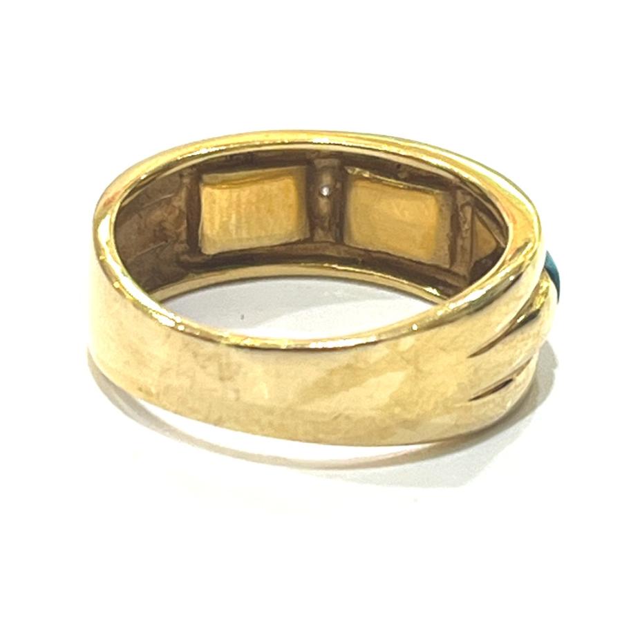 jewelry ジュエリー K18 トルコ石 D0.02ct アクセサリー ジュエリー リング・指輪 ゴールド レディース【中古】 |  | 06