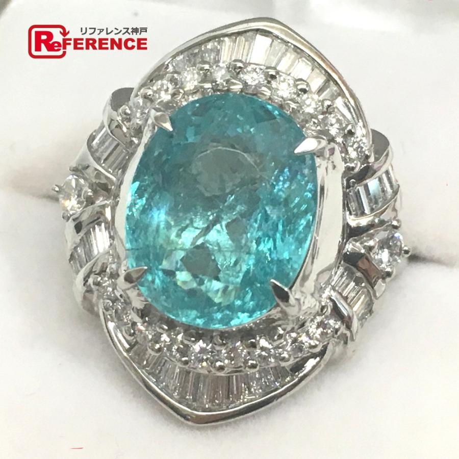人気特価激安 Jewelry リサイクルジュエリー 豪華宝飾 プラチナリング パライバトルマリン リング トルマリン Pt900 ダイヤ 超目玉 Turningheadskennel Com