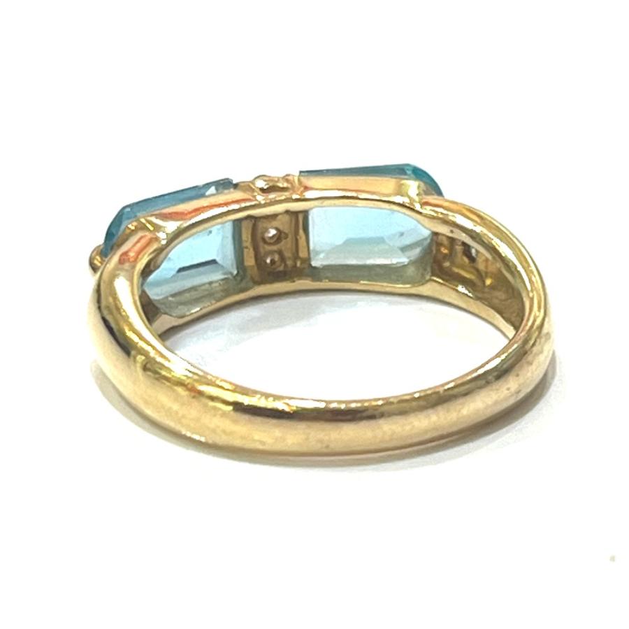 jewelry ジュエリー K18 アクアマリン D0.07ct アクセサリー 宝石 リング・指輪 ゴールド レディース【中古】 |  | 07