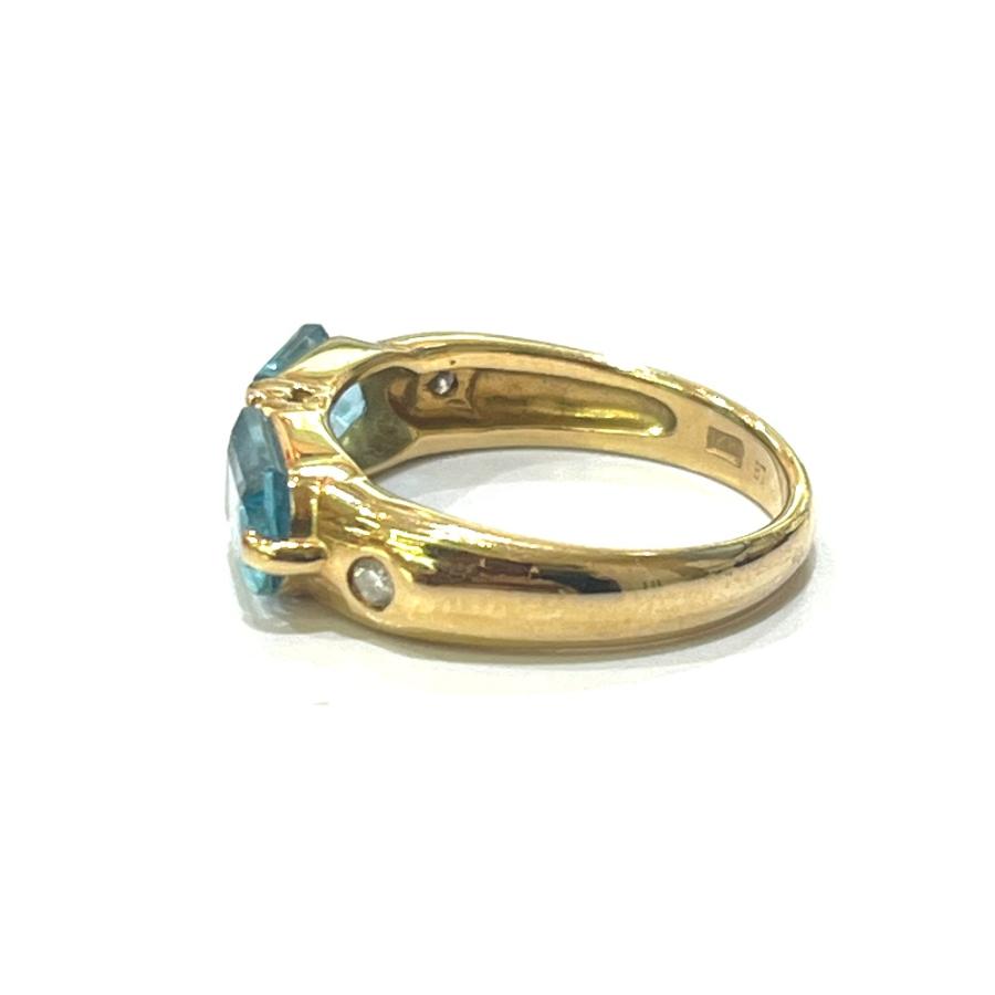 jewelry ジュエリー K18 アクアマリン D0.07ct アクセサリー 宝石 リング・指輪 ゴールド レディース【中古】 |  | 08