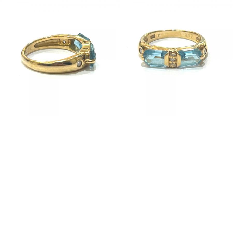 jewelry ジュエリー K18 アクアマリン D0.07ct アクセサリー 宝石 リング・指輪 ゴールド レディース【中古】 |  | 09