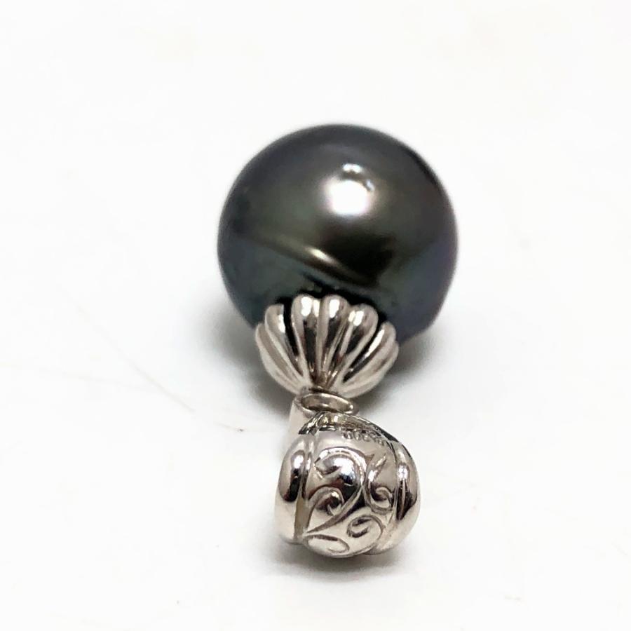 jewelry ジュエリー Pt900 ブラックパール ペンダントトップ トップ パール ペンダントトップ シルバー レディース【中古】 |  | 03