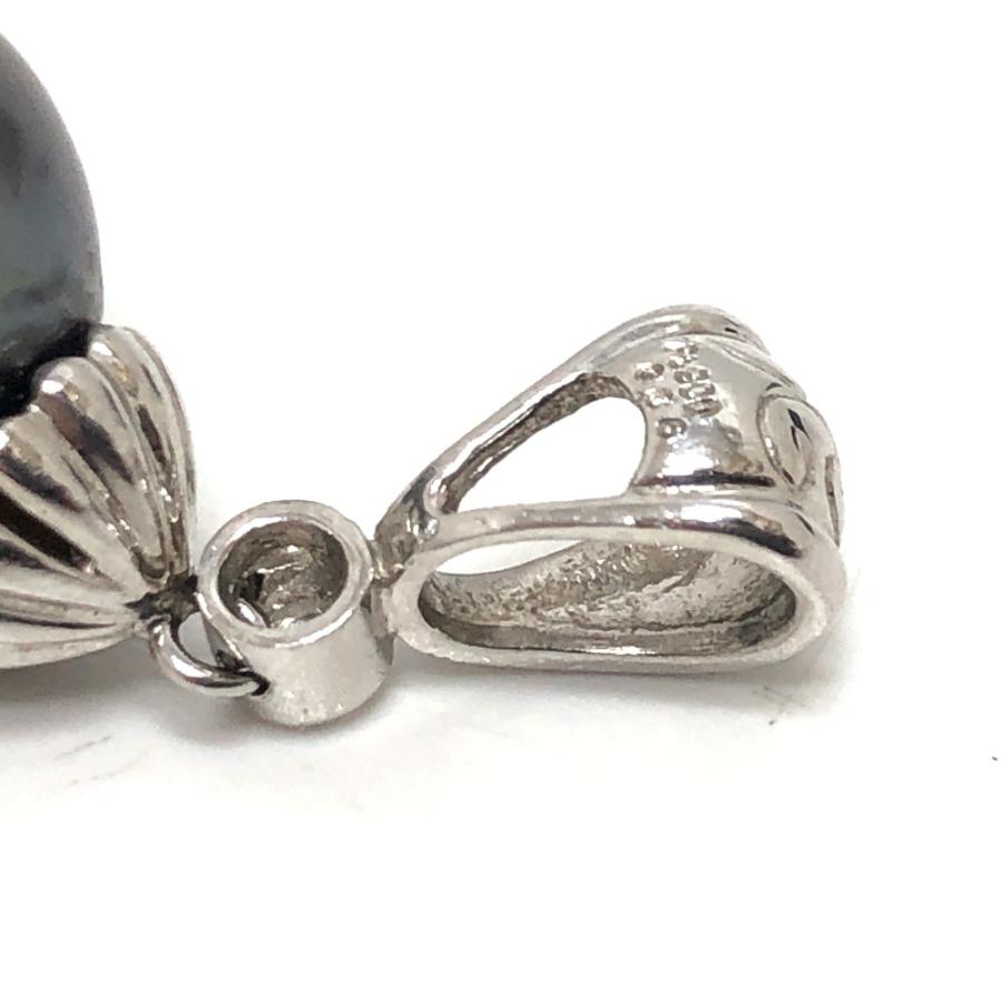 jewelry ジュエリー Pt900 ブラックパール ペンダントトップ トップ パール ペンダントトップ シルバー レディース【中古】 |  | 05