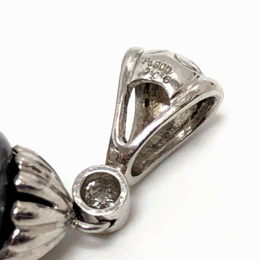 jewelry ジュエリー Pt900 ブラックパール ペンダントトップ トップ パール ペンダントトップ シルバー レディース【中古】 |  | 06
