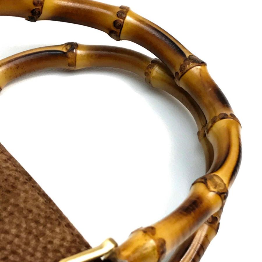 GUCCI グッチ 000123 ショルダーバッグ バンブーハンドル スエードレザー/バンブー レディース | GUCCI | 10