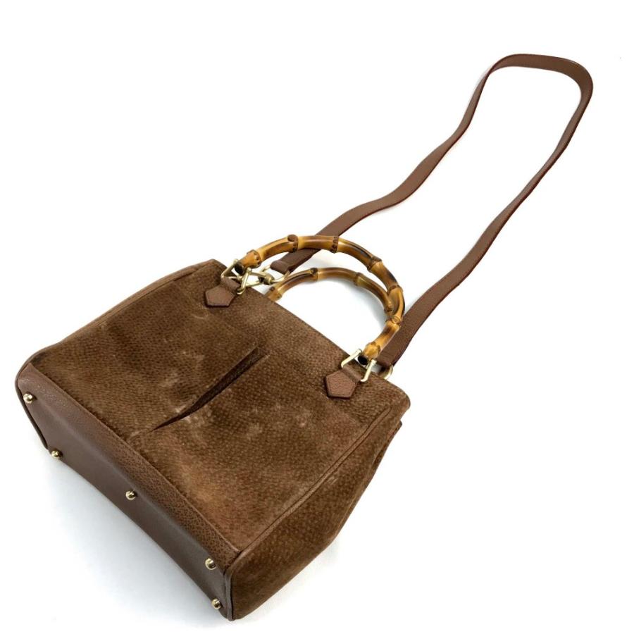 GUCCI グッチ 000123 ショルダーバッグ バンブーハンドル スエードレザー/バンブー レディース | GUCCI | 04