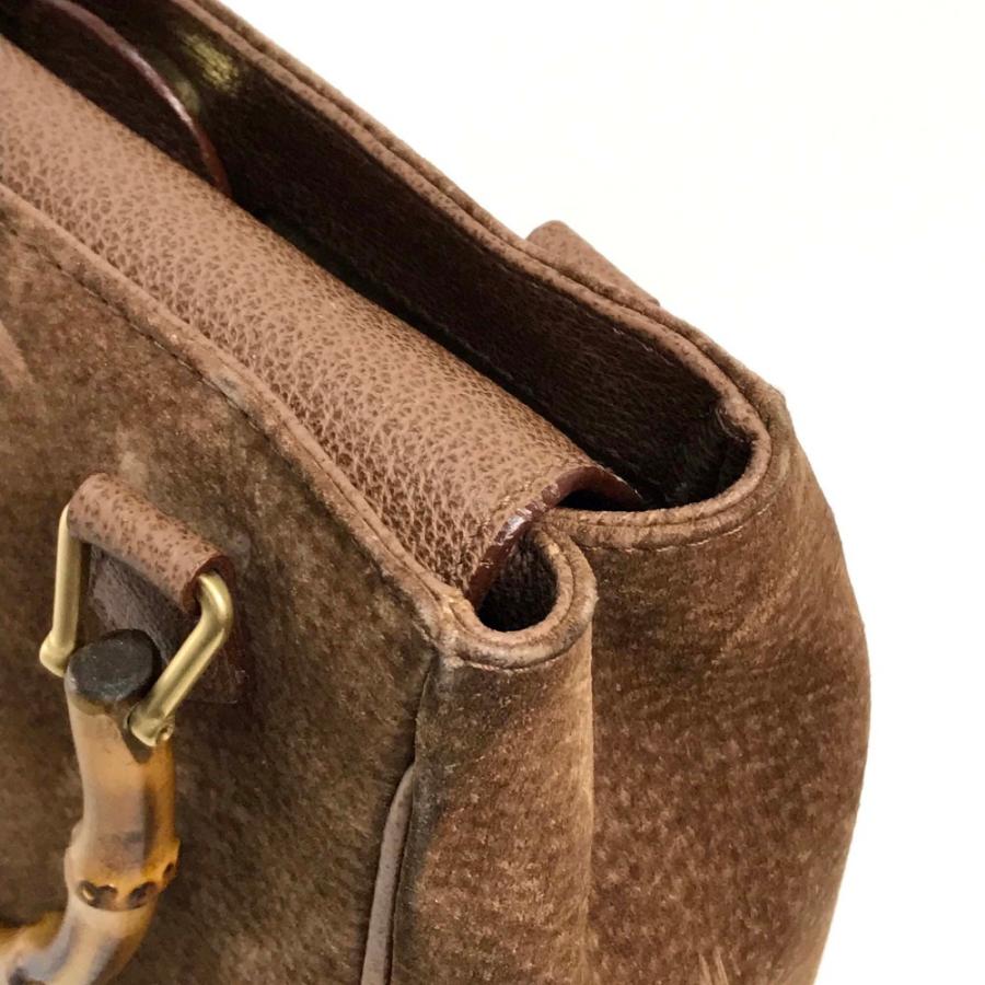 GUCCI グッチ 000123 ショルダーバッグ バンブーハンドル スエードレザー/バンブー レディース | GUCCI | 06