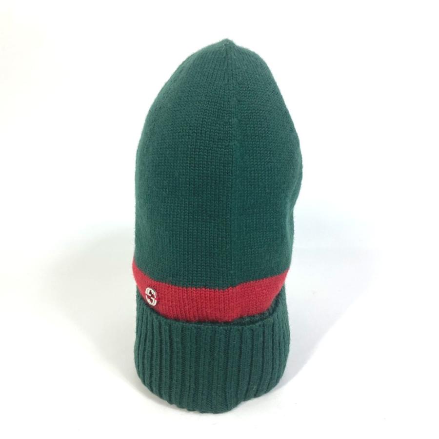 GUCCI グッチ ビーニー ニットキャップ シェリーカラー GG金具 帽子