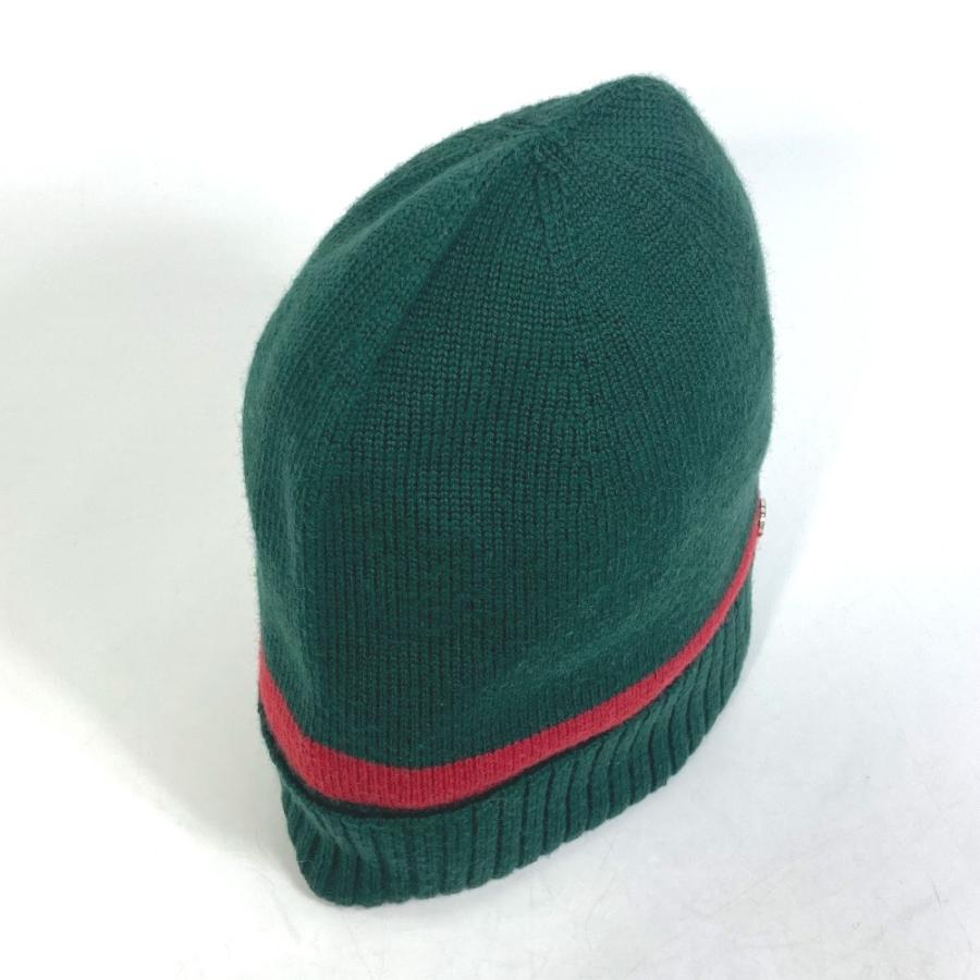 GUCCI グッチ ビーニー ニットキャップ シェリーカラー GG金具 帽子