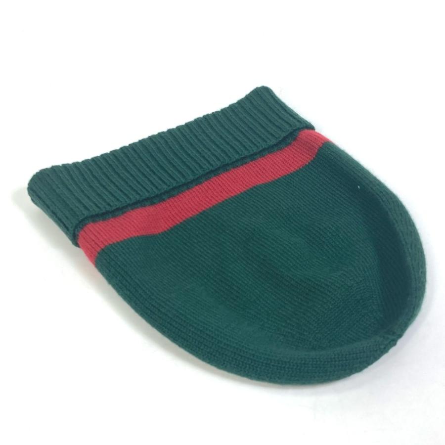 GUCCI グッチ ビーニー ニットキャップ シェリーカラー GG金具 帽子