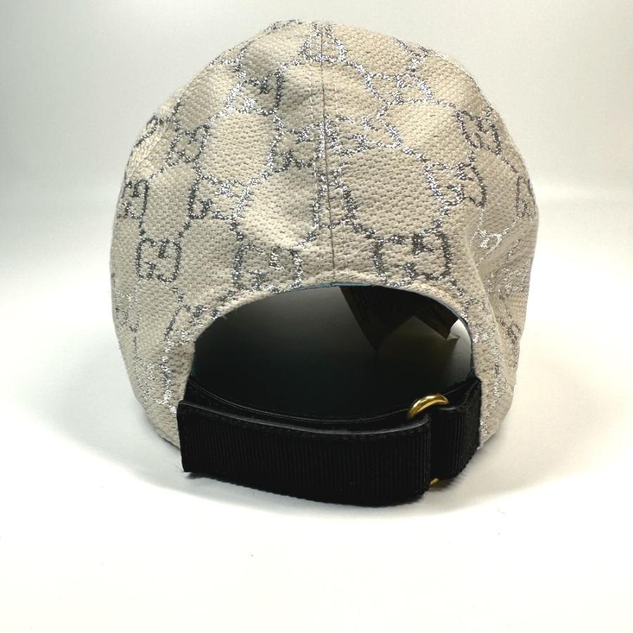 GUCCI グッチ 631953 GG ラメ 帽子 キャップ帽 ベースボール キャップ 
