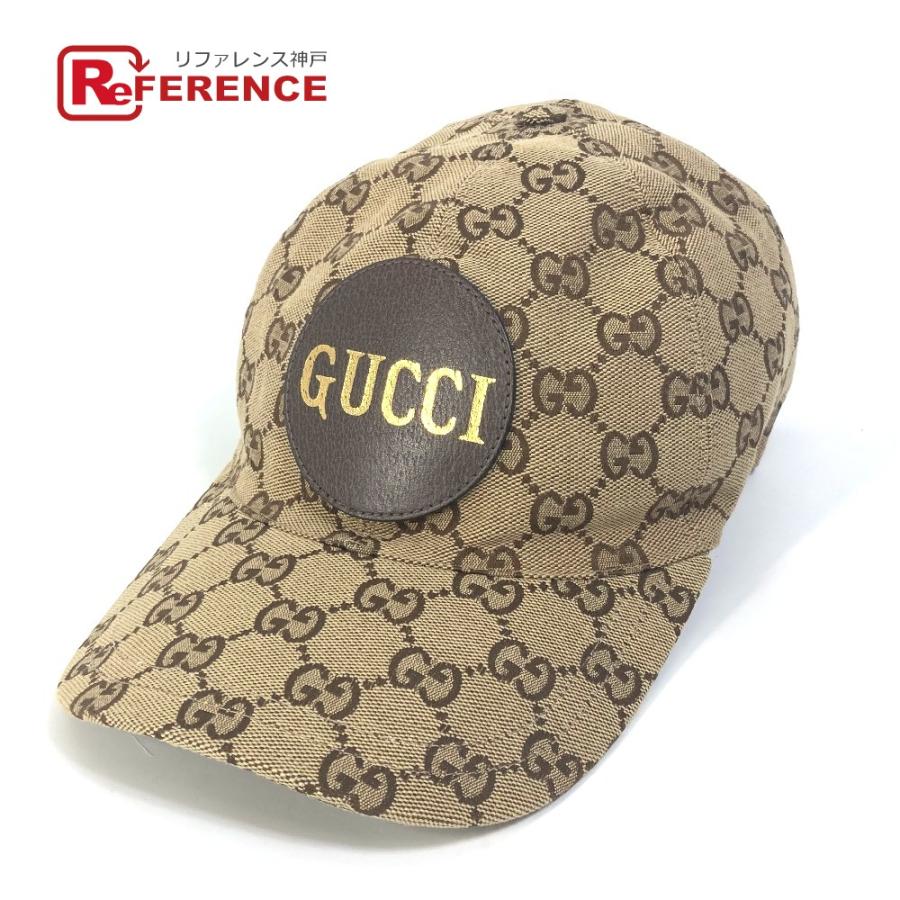 GUCCI ベージュ ロゴ ベースボールキャップ GUCCI ベージュ ロゴ ベースボールキャップ