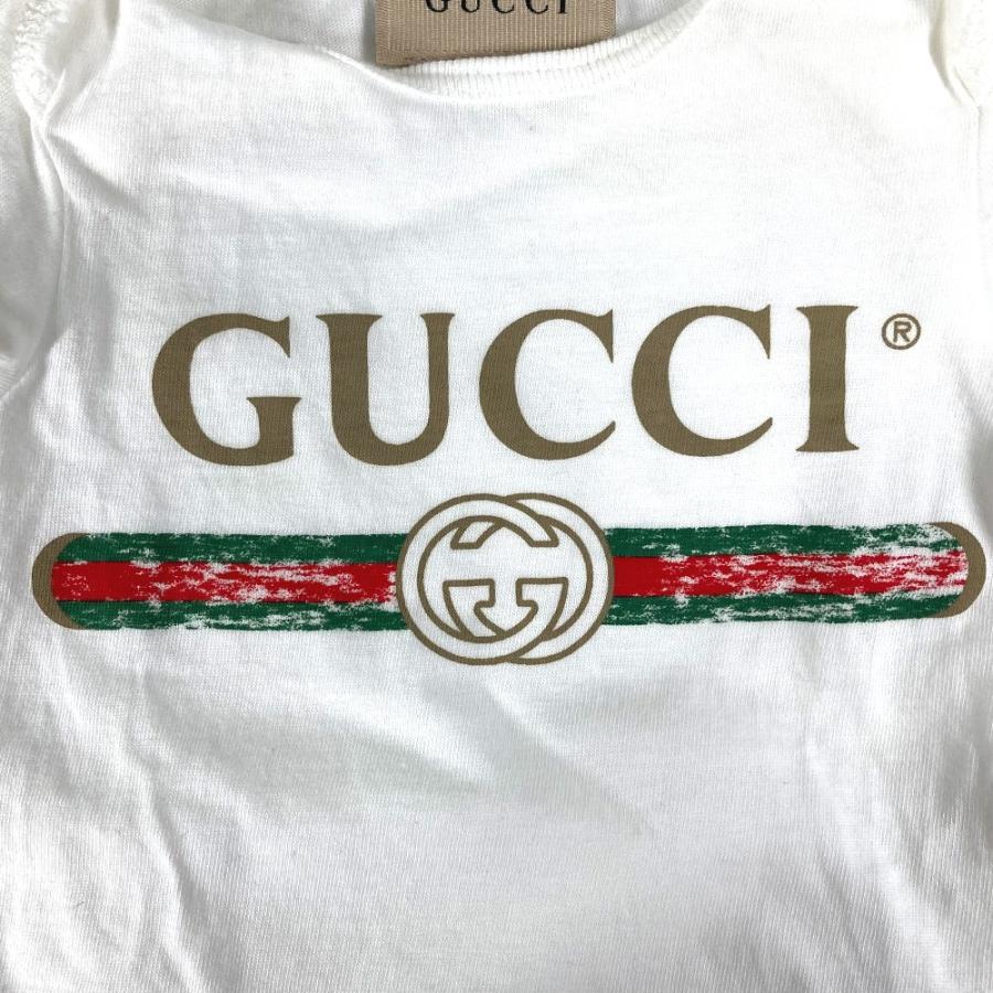 新品同様 GUCCI グッチ 516326 ロゴ 3ピースセット  ギフトセット スタイ＆ニット帽＆ロンパース ベビー BABY 赤ちゃん ニット帽.【中古】 | GUCCI | 03