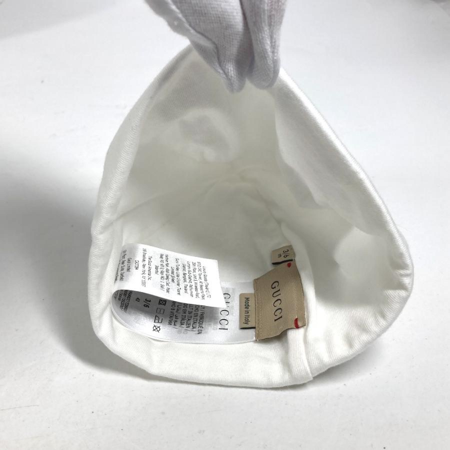 新品同様 GUCCI グッチ 516326 ロゴ 3ピースセット  ギフトセット スタイ＆ニット帽＆ロンパース ベビー BABY 赤ちゃん ニット帽.【中古】 | GUCCI | 08