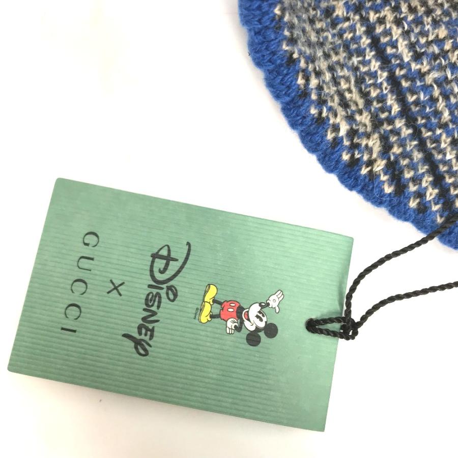 未使用 GUCCI グッチ 604032 ミッキーマウス ビーニー 帽子 ニット帽 