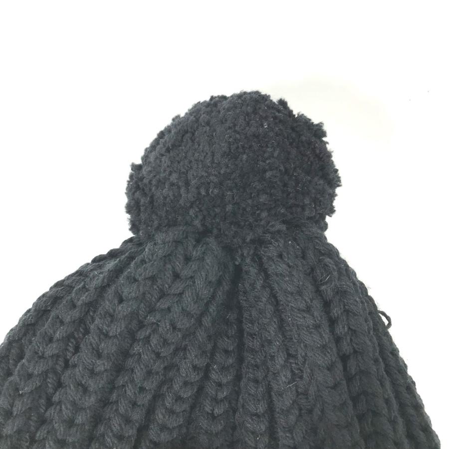 GUCCI 美品 グッチ 652656 ロゴ ビーニー 帽子 ニット帽 ニット