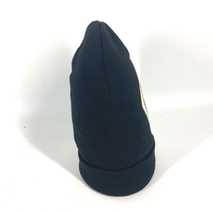 GUCCI グッチ ロゴ ビーニー 帽子 ニット帽 ニットキャップ ニット帽 ブラック メンズ【中古】 | GUCCI | 03