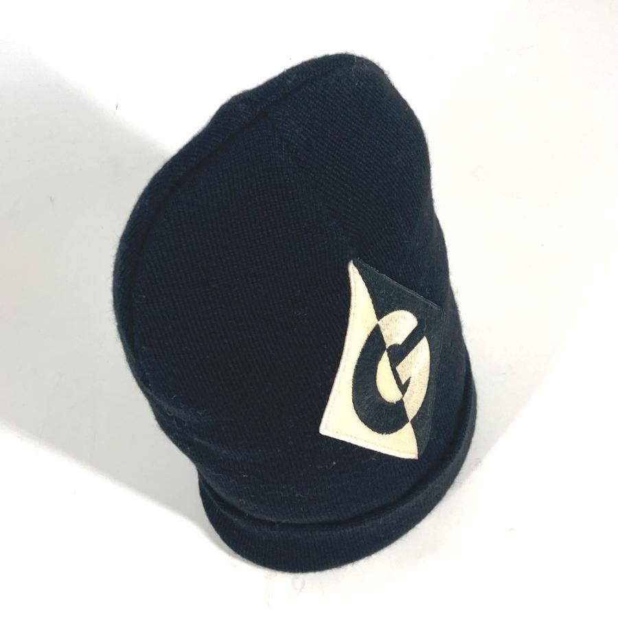 GUCCI グッチ ロゴ ビーニー 帽子 ニット帽 ニットキャップ ニット帽 ブラック メンズ【中古】 | GUCCI | 04